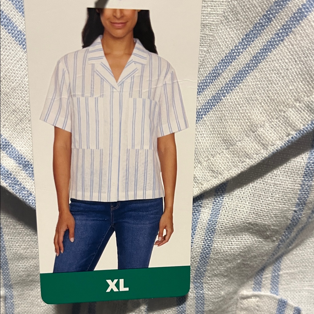 Buffalo David Bitton Blue And White Striped Shirt Buffalo David Bitton Blue And White Striped Shirt
